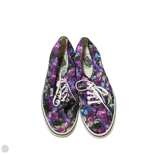 Shoes Sneakers By Vans In Floral Print, Size: 10