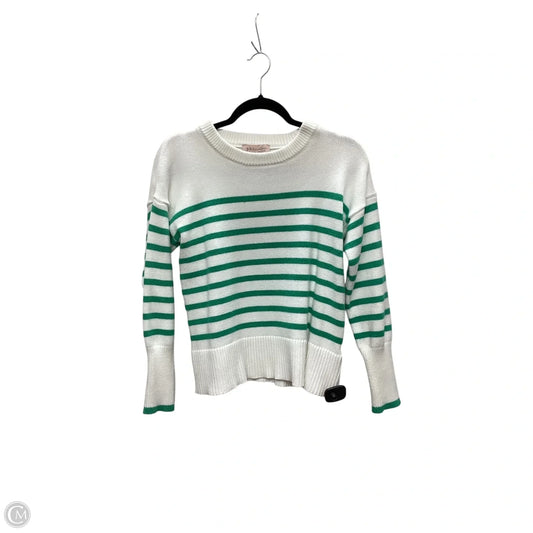 Sweater By Philosophy In Green & White, Size: Sp