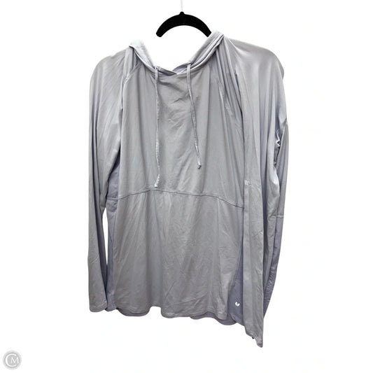 Athletic Sweatshirt Hoodie By Layer 8 In Purple, Size: L