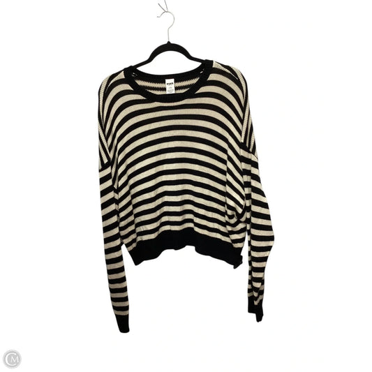Sweater By Pink In Striped Pattern, Size: L