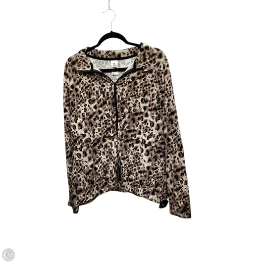 Jacket Moto By Members Mark In Animal Print, Size: Xl