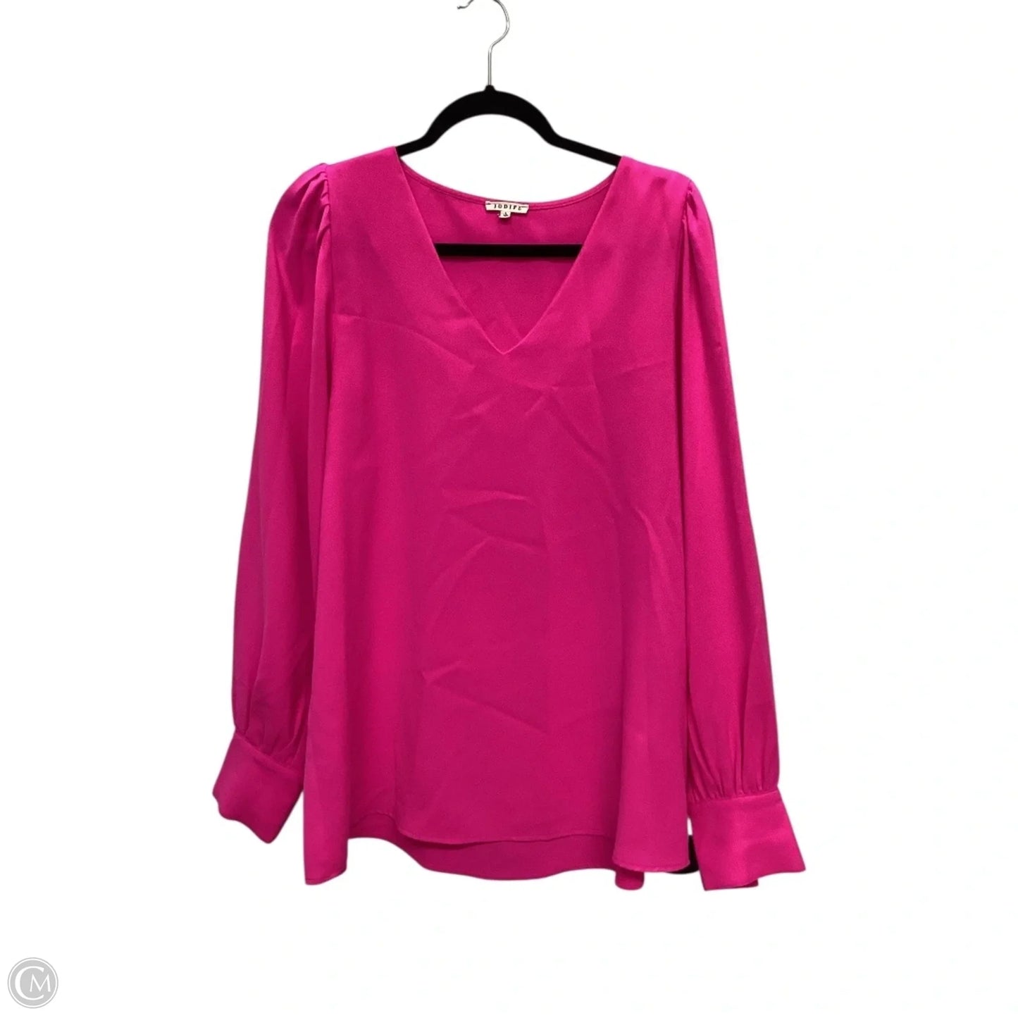 Blouse Long Sleeve By Jodifl In Pink, Size: L