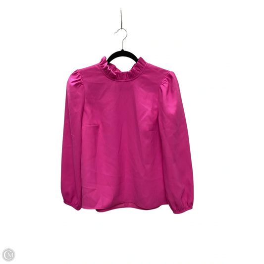 Blouse Long Sleeve By J. Crew In Pink, Size: Xs