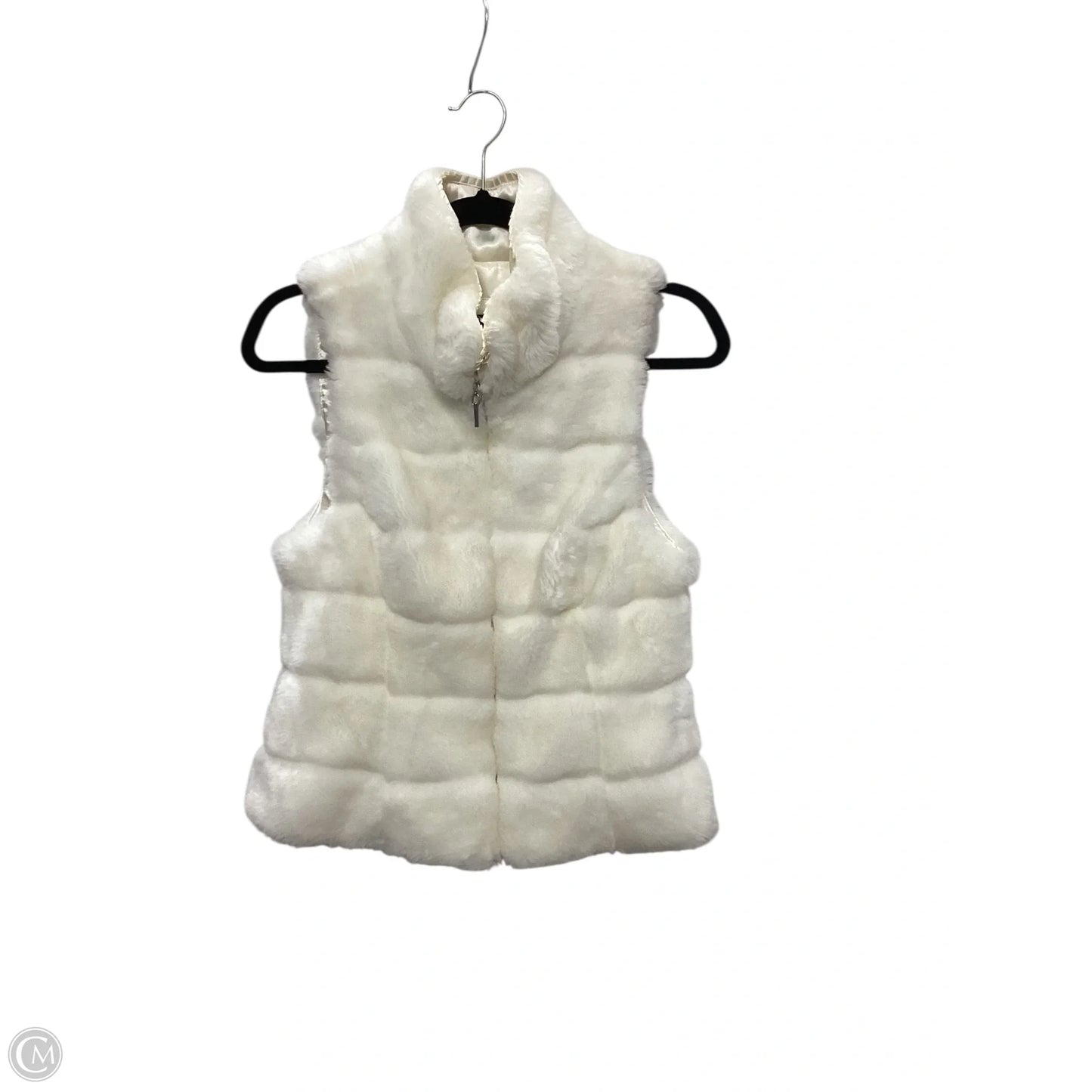 Vest Faux Fur & Sherpa By White House Black Market In White, Size: S