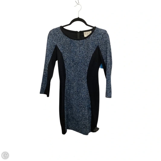 Designer Dress Work By Clothes Mentor In Black & Blue, Size: 0