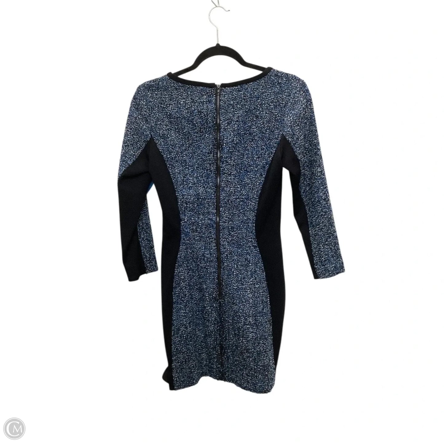 Designer Dress Work By Clothes Mentor In Black & Blue, Size: 0