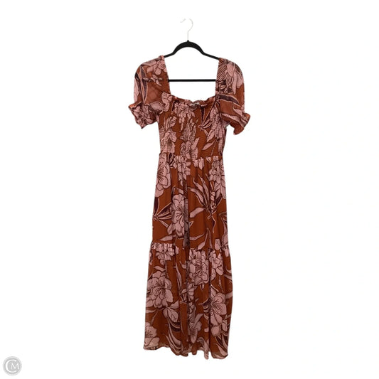 Dress Casual Maxi By Patrons Of Peace In Orange, Size: S
