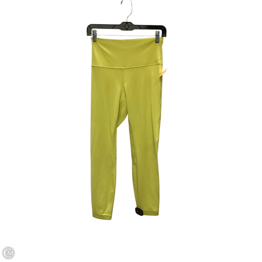 Athletic Leggings By Lululemon In Yellow, Size: 8