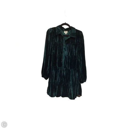 Dress Casual Short By Peach Love Cream California In Green, Size: L
