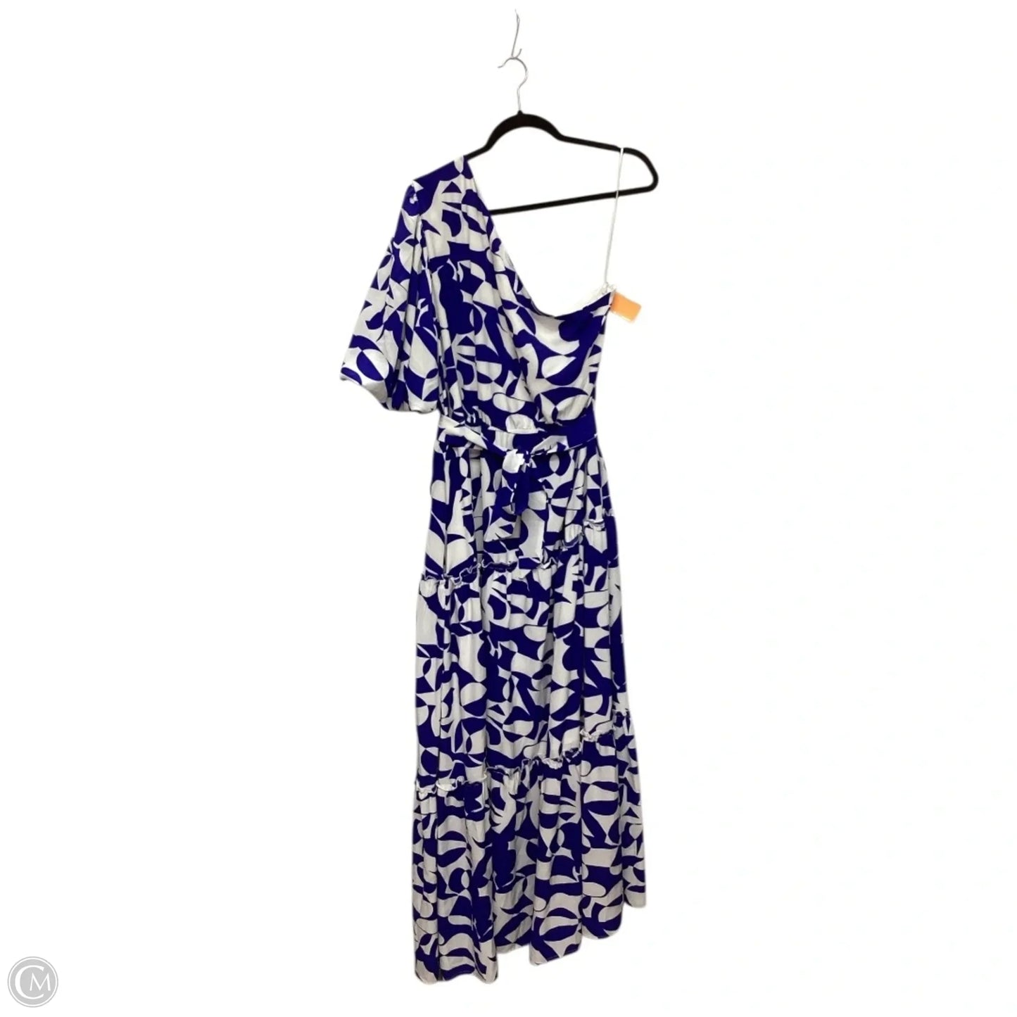 Dress Casual Maxi By Clothes Mentor In Blue & White, Size: 18