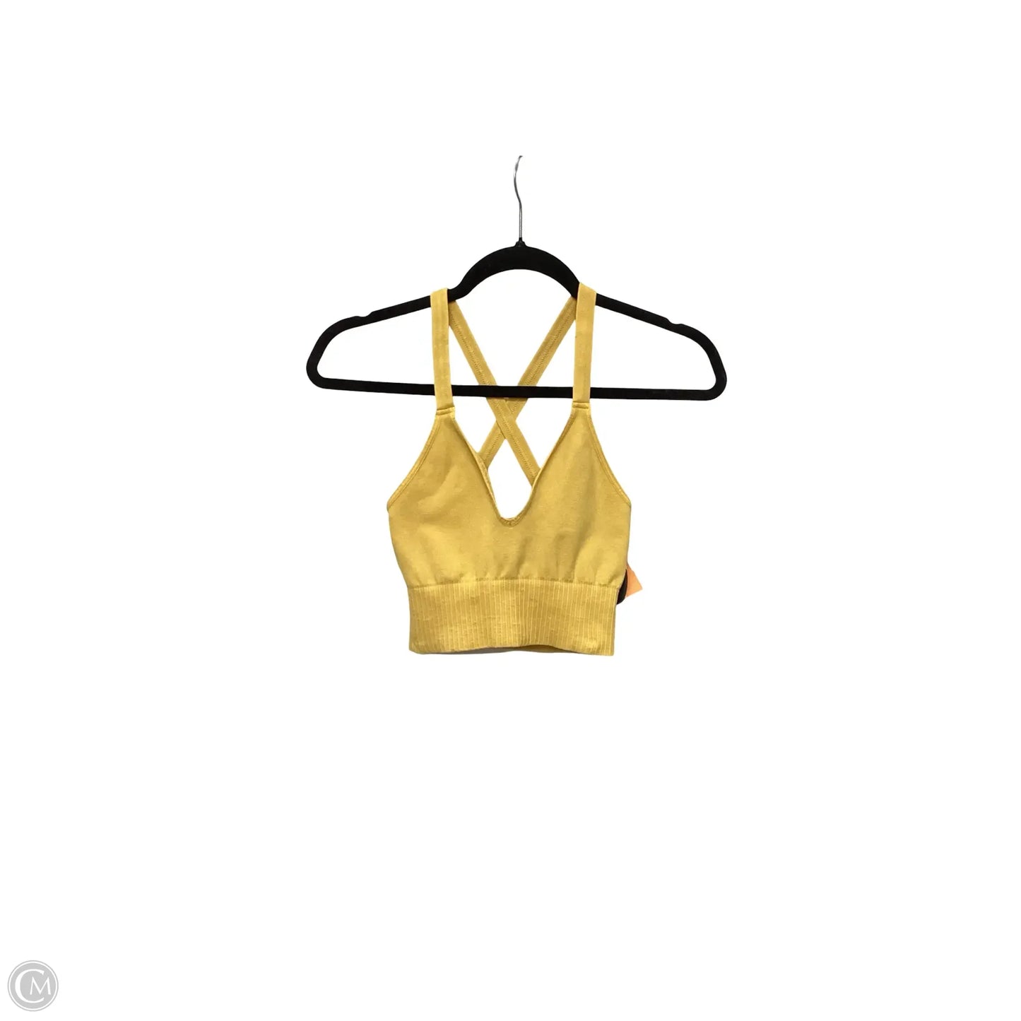 Athletic Bra By Free People In Yellow, Size: Xs