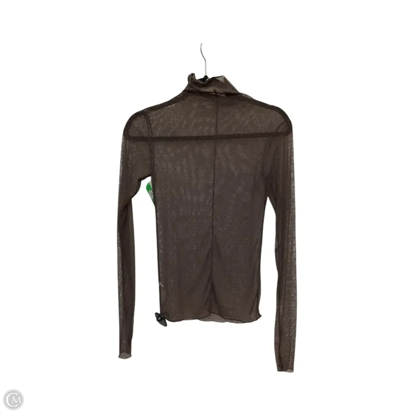 Blouse Long Sleeve By Free People In Brown, Size: S