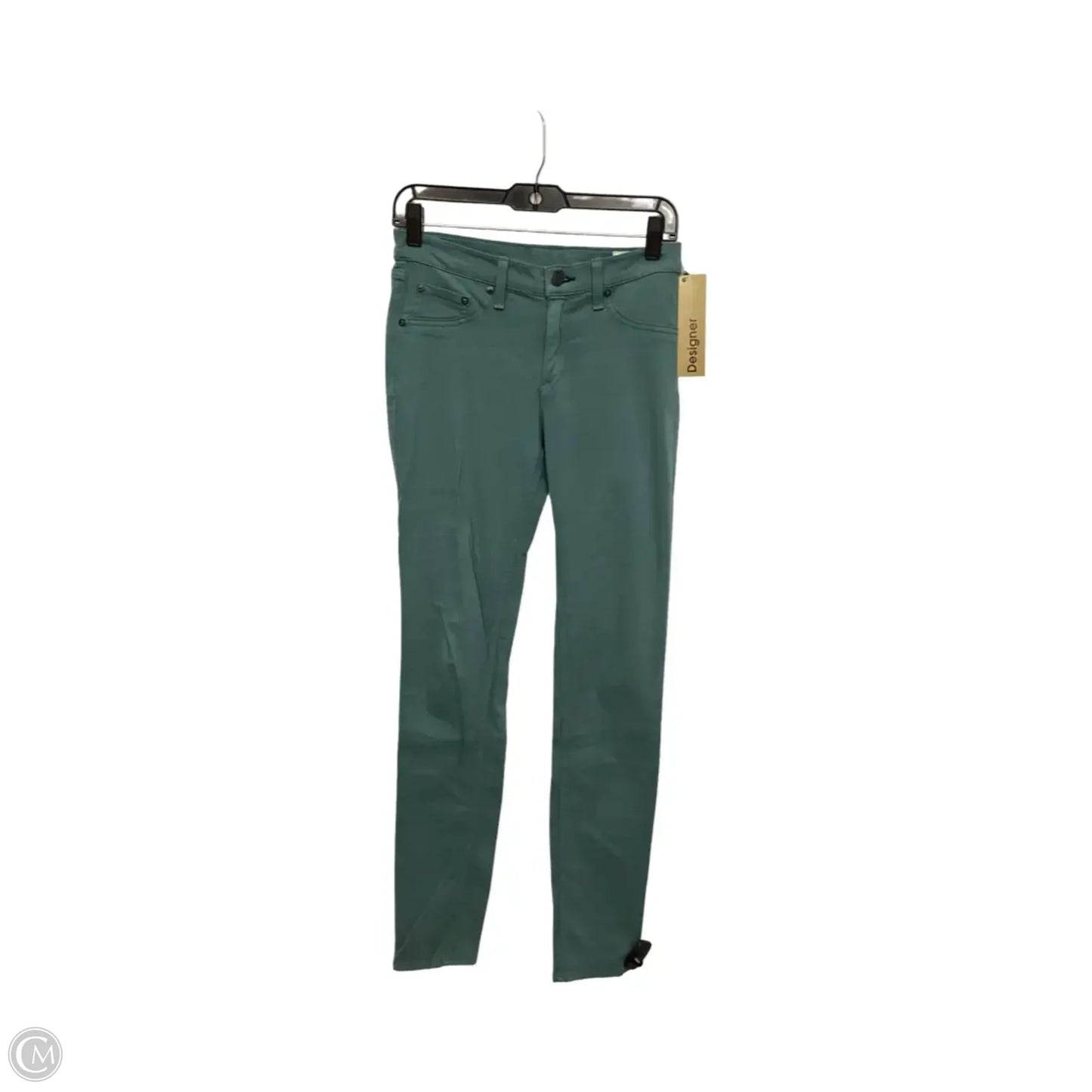 Designer Pants By Rag And Bone In Green, Size: 8