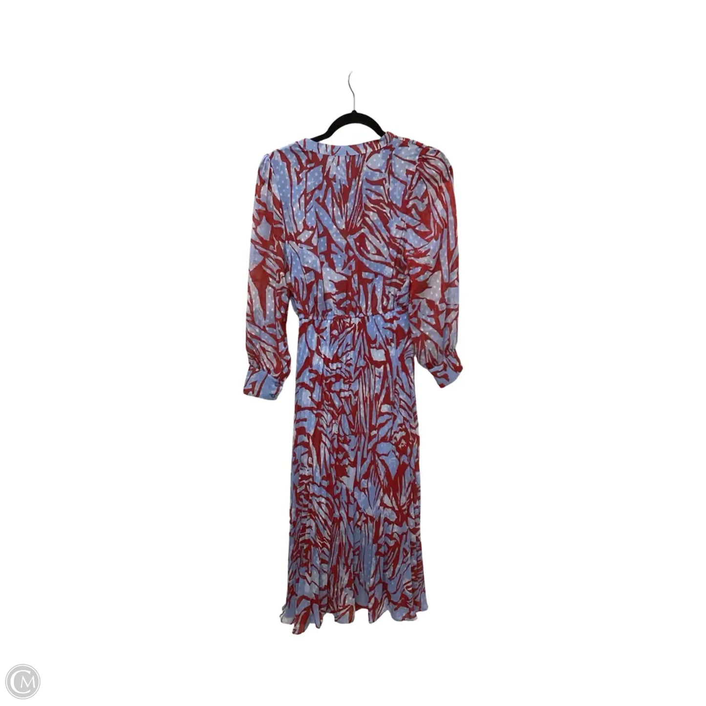 Designer Dress Casual Maxi By Clothes Mentor In Blue & Red, Size: S