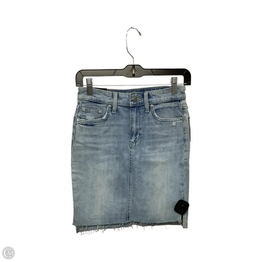 Designer Skirt Mini & Short By Joes Jeans In Blue Denim, Size: 0