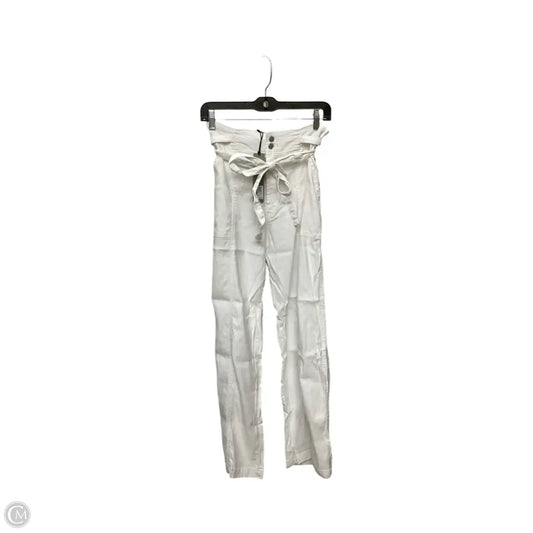 Designer Pants Wide Leg By Hudson In White, Size: 4