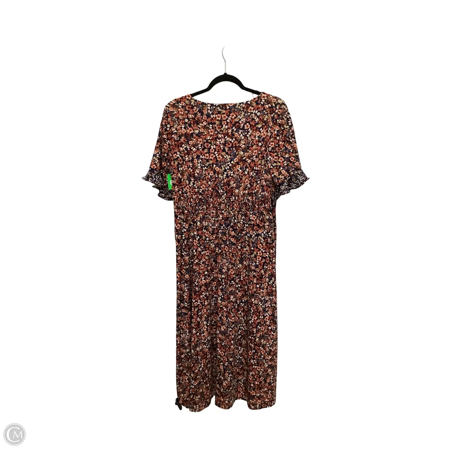 Dress Casual Midi By Perceptions In Floral Print, Size: M