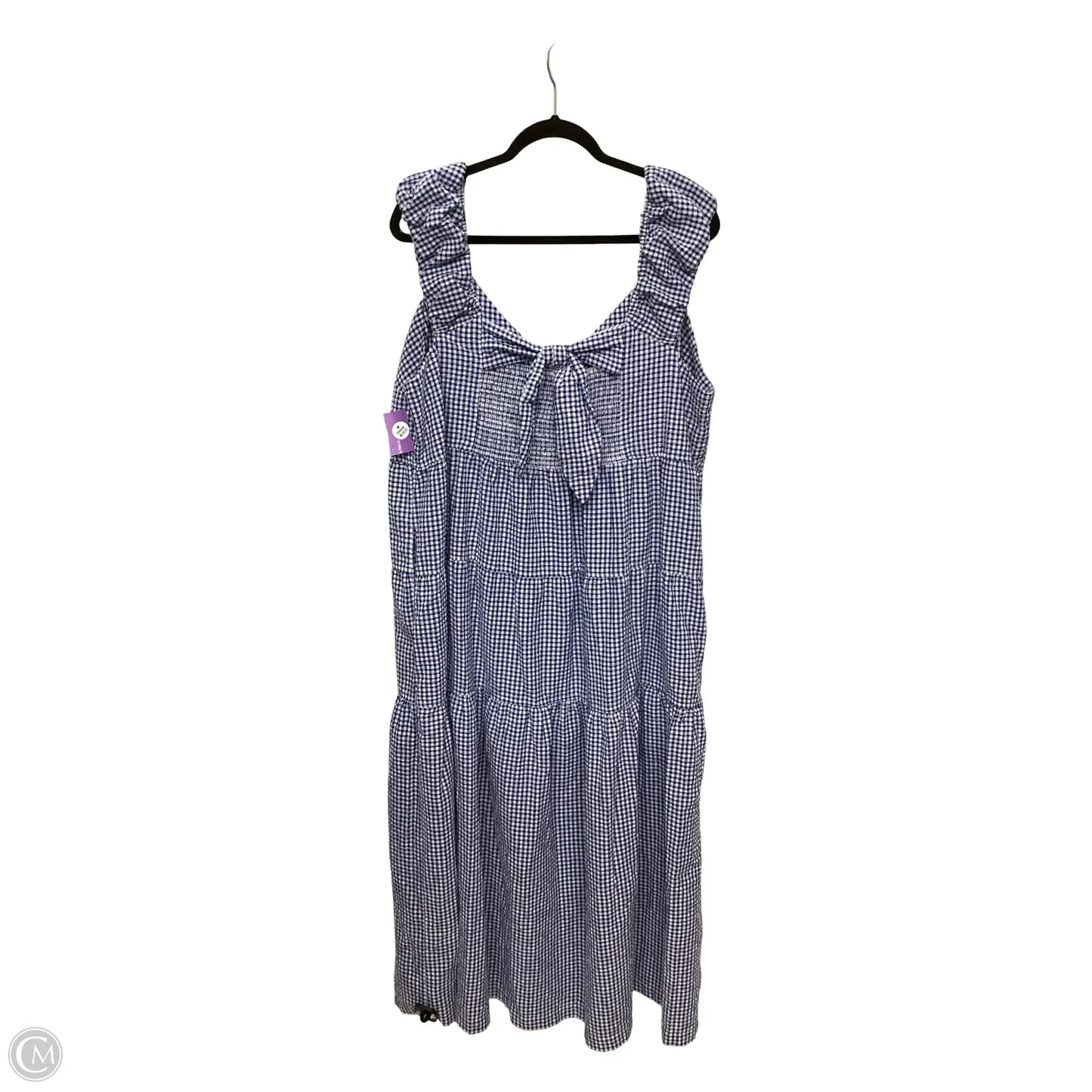 Dress Casual Midi By Old Navy In Blue, Size: Xxl