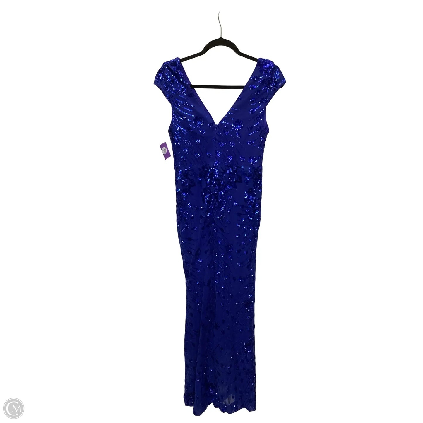 Dress Party Long By Clothes Mentor In Blue, Size: M