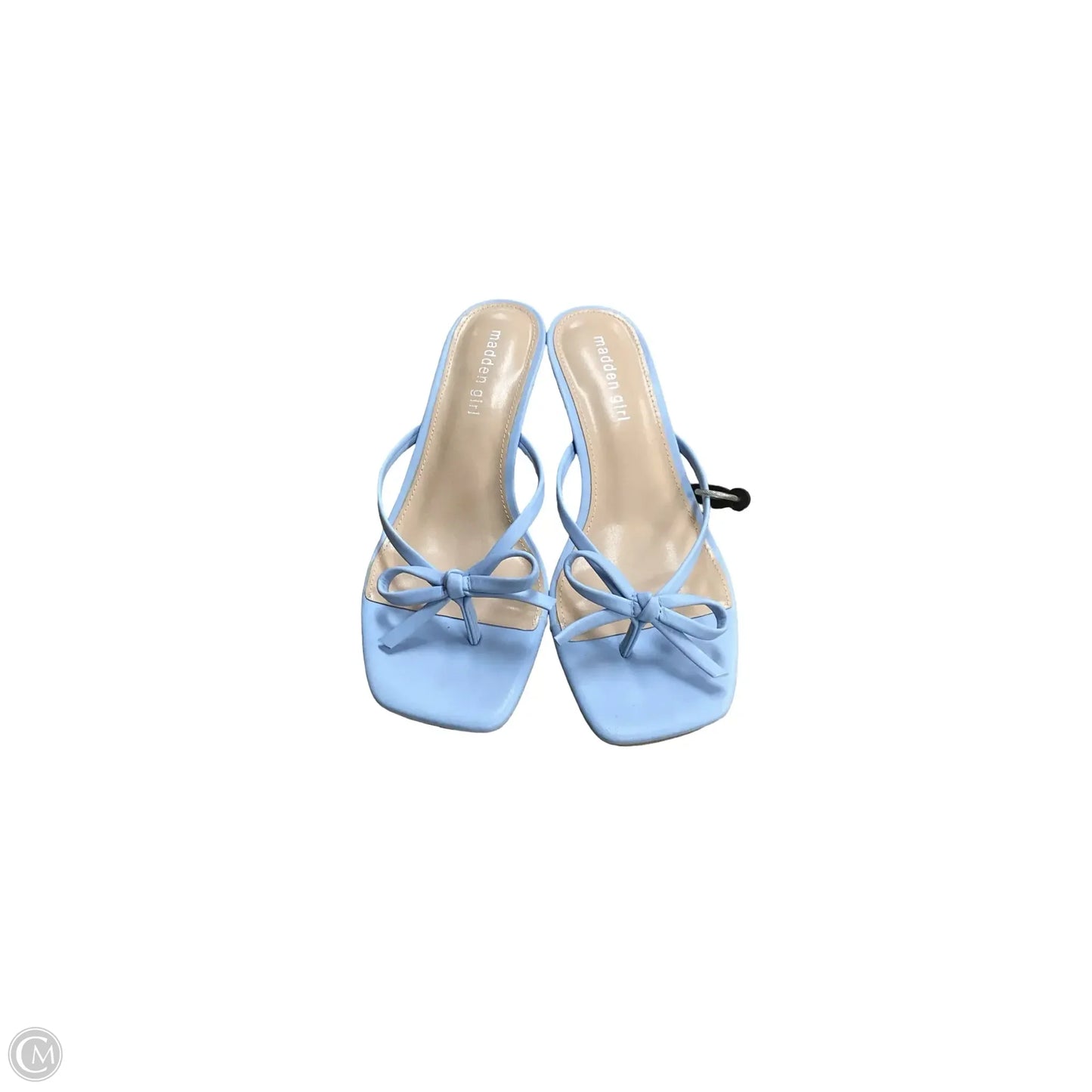 Sandals Heels Kitten By Madden Girl In Blue, Size: 9.5