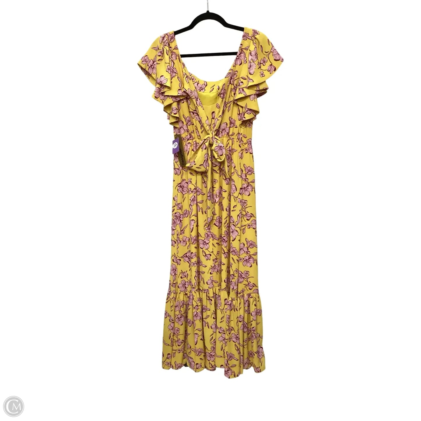 Designer Dress Casual Maxi By Sachin & Babi In Yellow, Size: 4