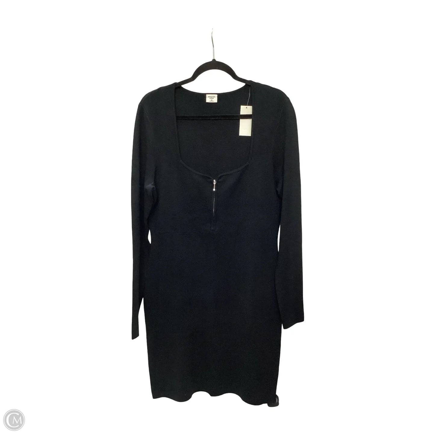 Dress Casual Midi By Abercrombie And Fitch In Black, Size: Xl