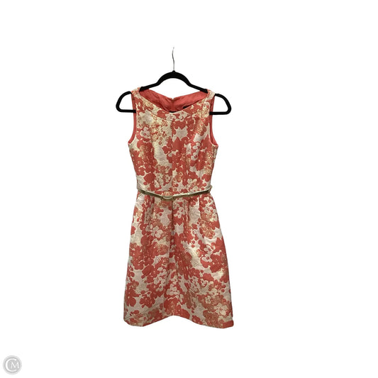 Dress Casual Short By Tahari By Arthur Levine In Orange, Size: 4