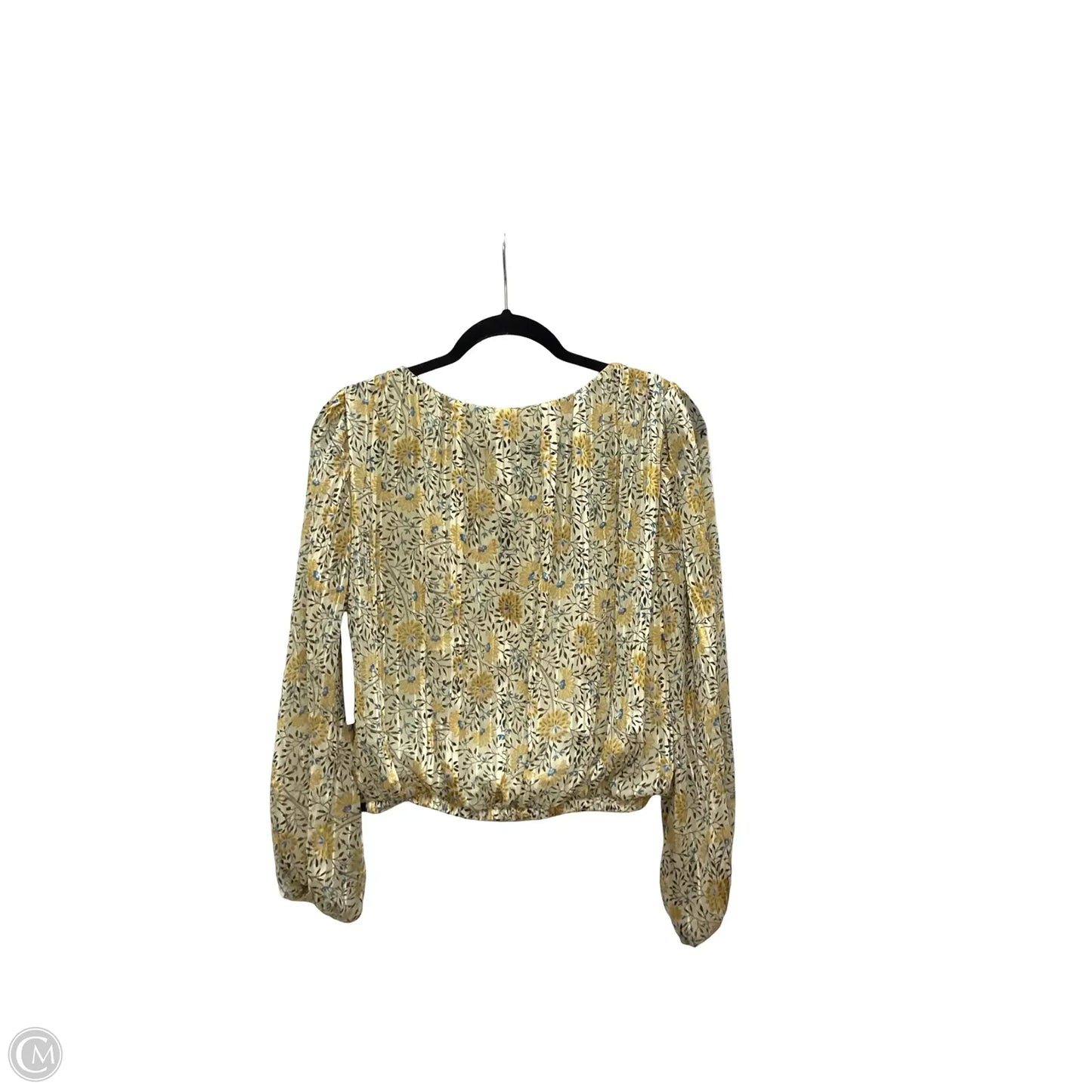 Blouse Long Sleeve By Astr The Label In Yellow, Size: M