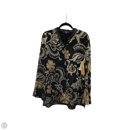 Blouse Designer By Lafayette 148 In Multi-colored, Size: L