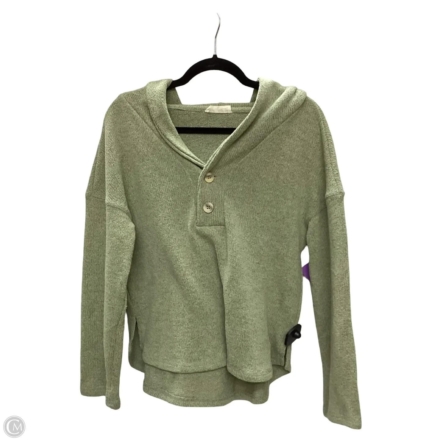 Sweatshirt Hoodie By New In In Green, Size: S