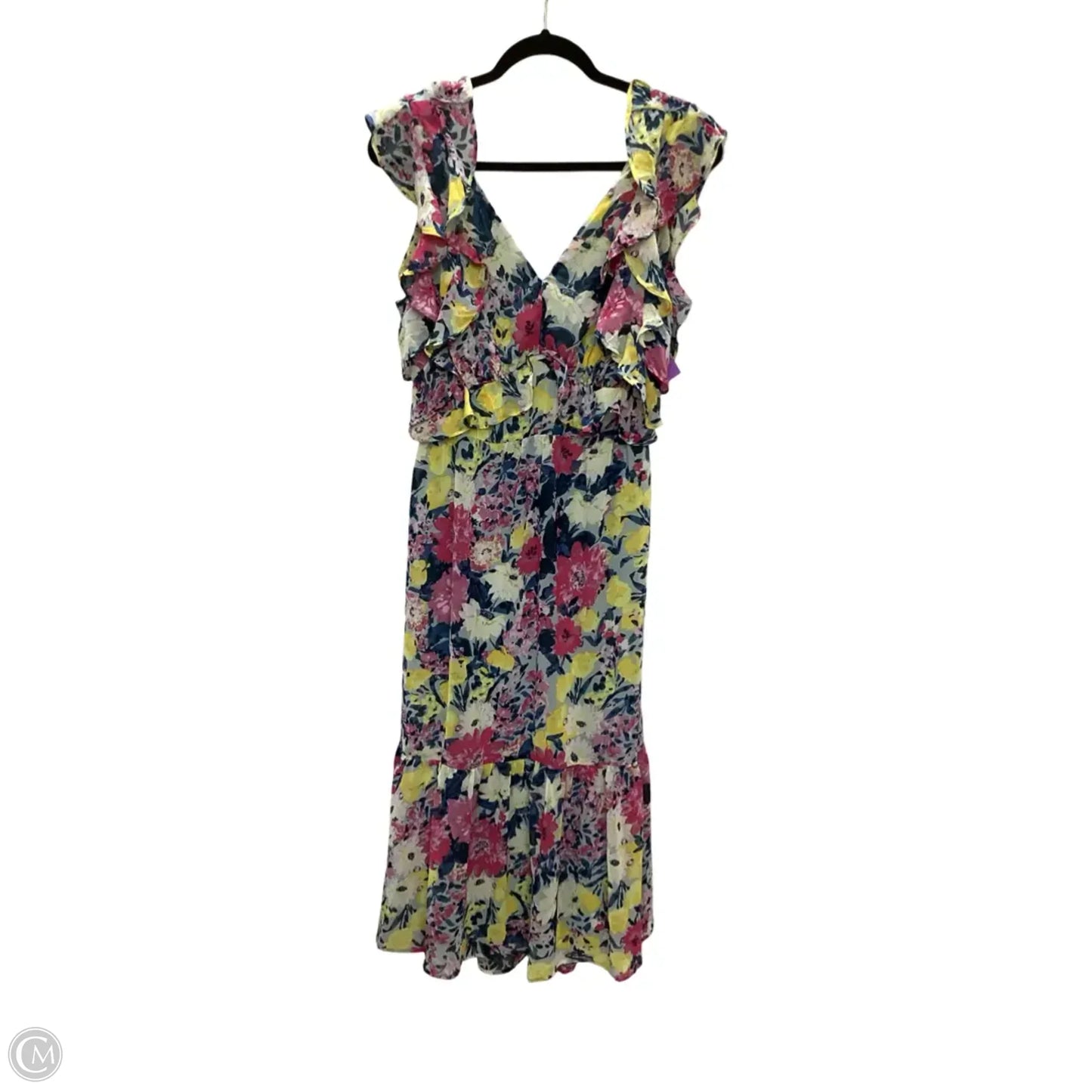 Dress Casual Maxi By Lc Lauren Conrad In Floral Print, Size: L