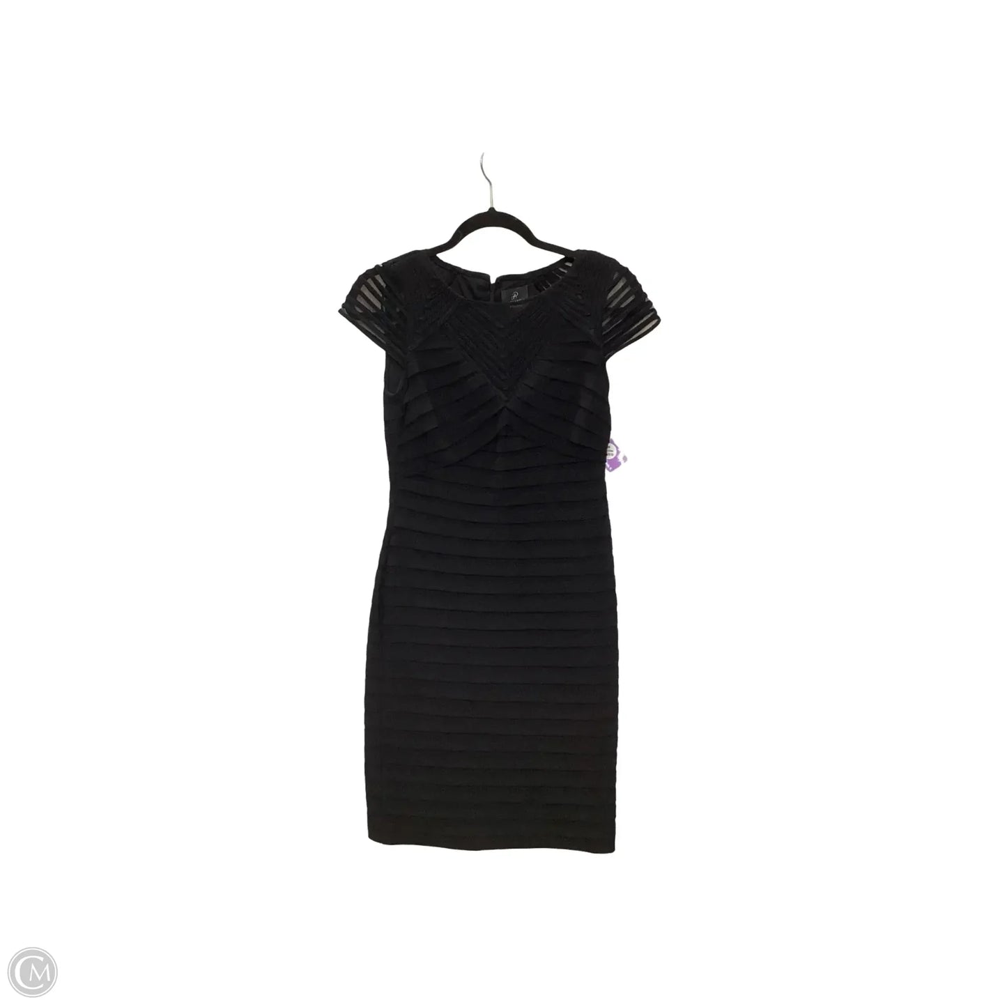 Dress Casual Short By Adrianna Papell In Black, Size: 2
