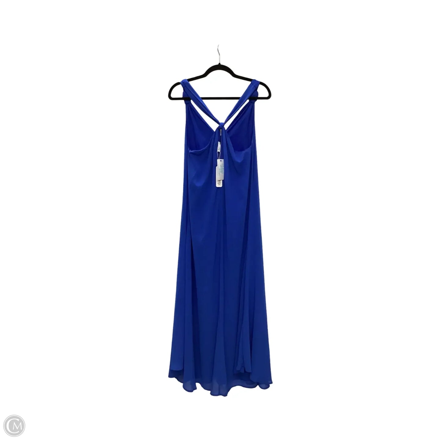 Dress Casual Midi By Glam In Blue, Size: M