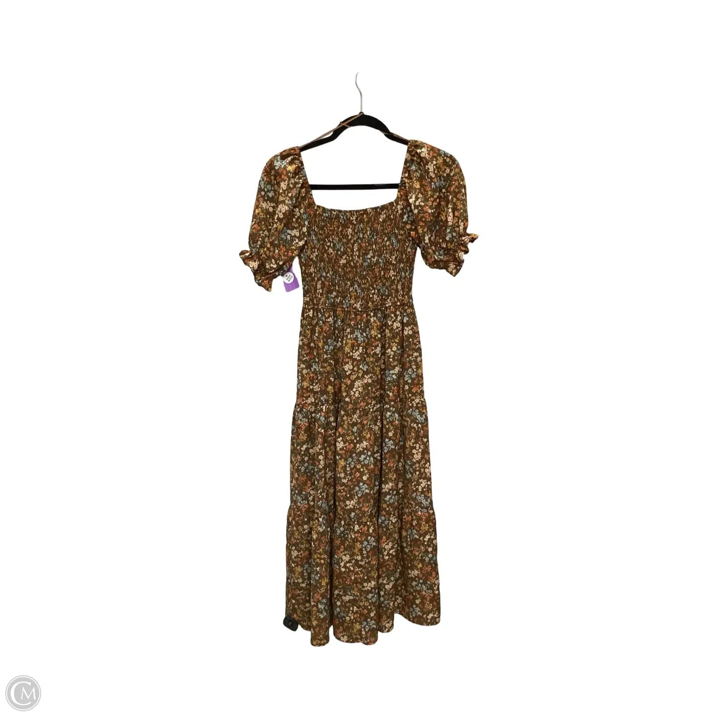 Dress Casual Midi By Mine In Brown, Size: S