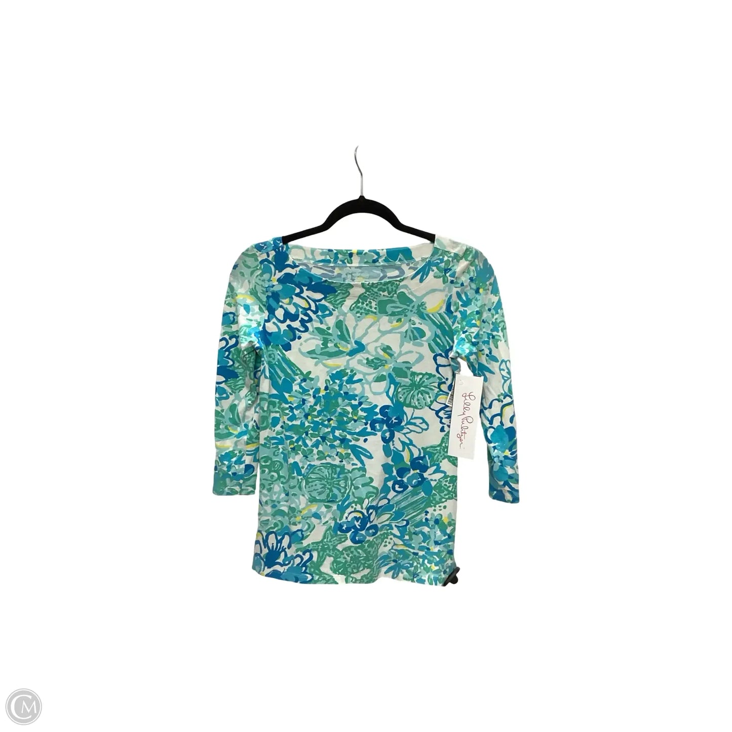 Blouse Designer By Lilly Pulitzer In Blue, Size: Xs