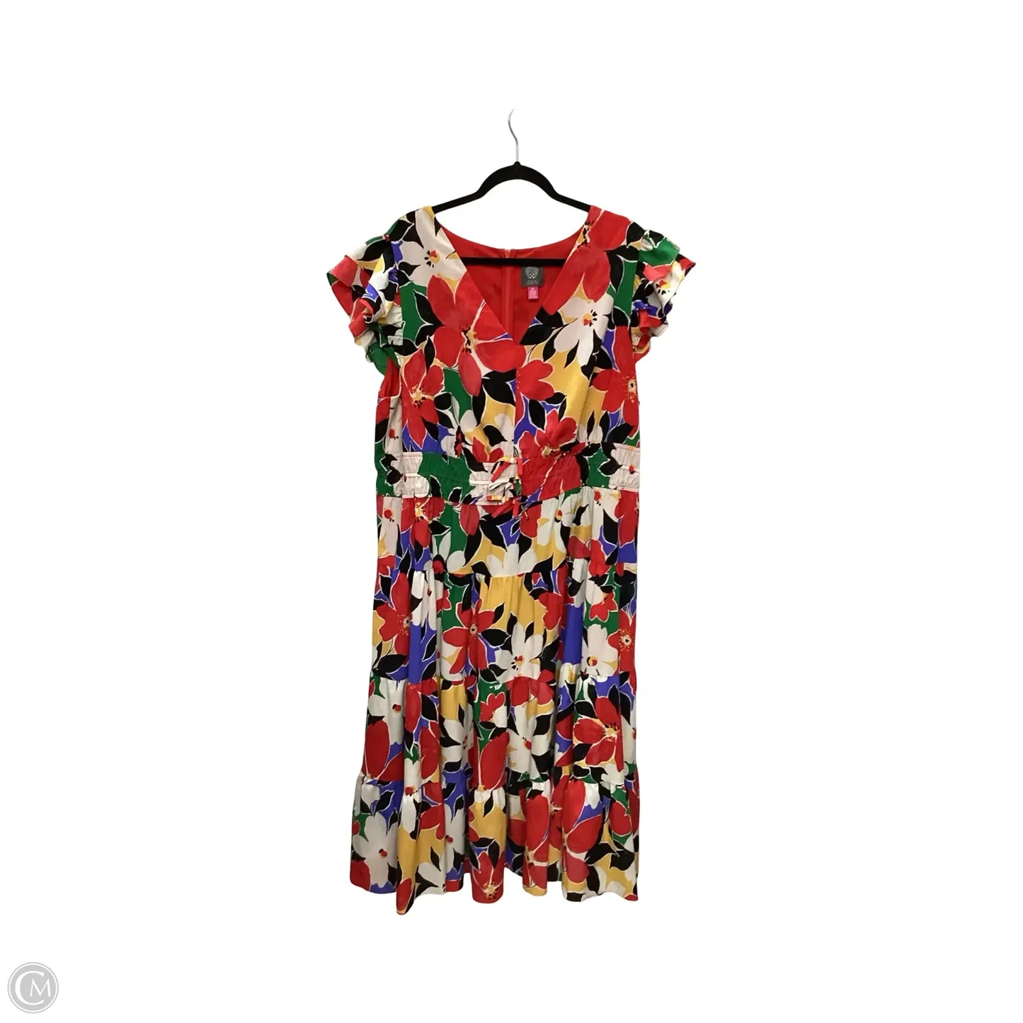 Dress Casual Midi By Vince Camuto In Red, Size: 18
