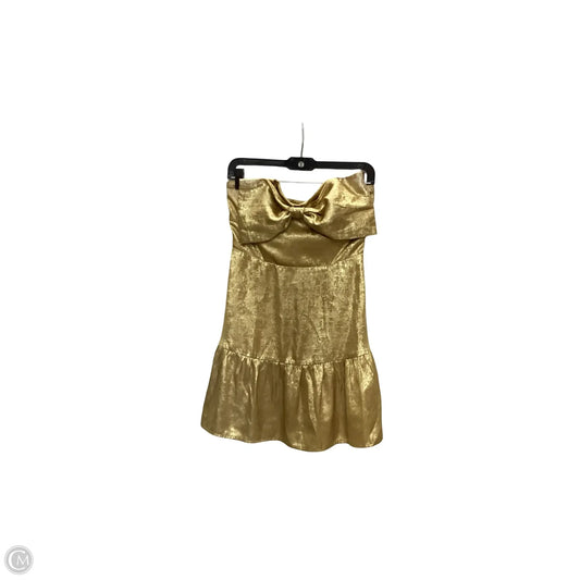 Dress Party Short By Tcec In Gold, Size: S