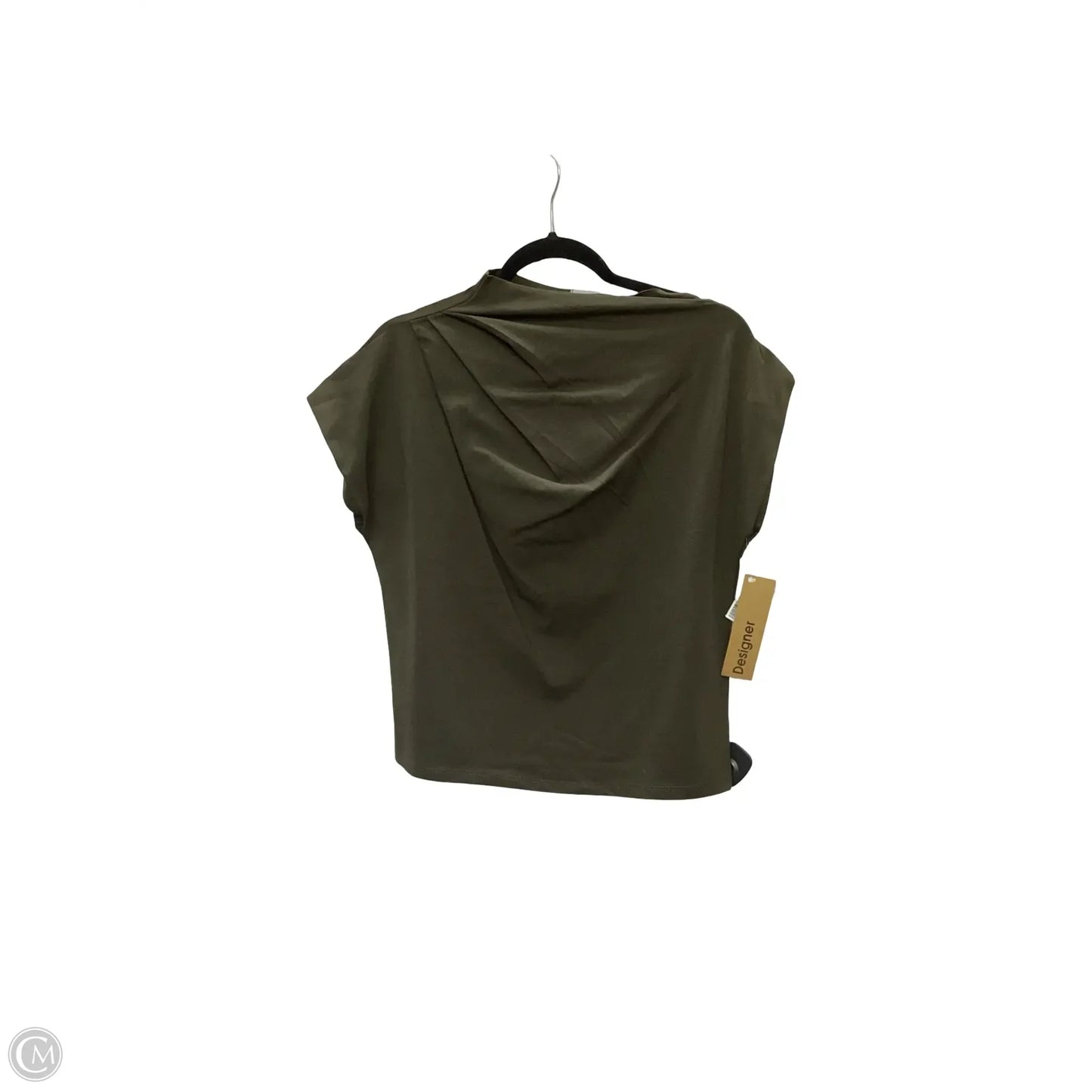 Designer Blouse Short Sleeve By Modern Citizen In Green, Size: S