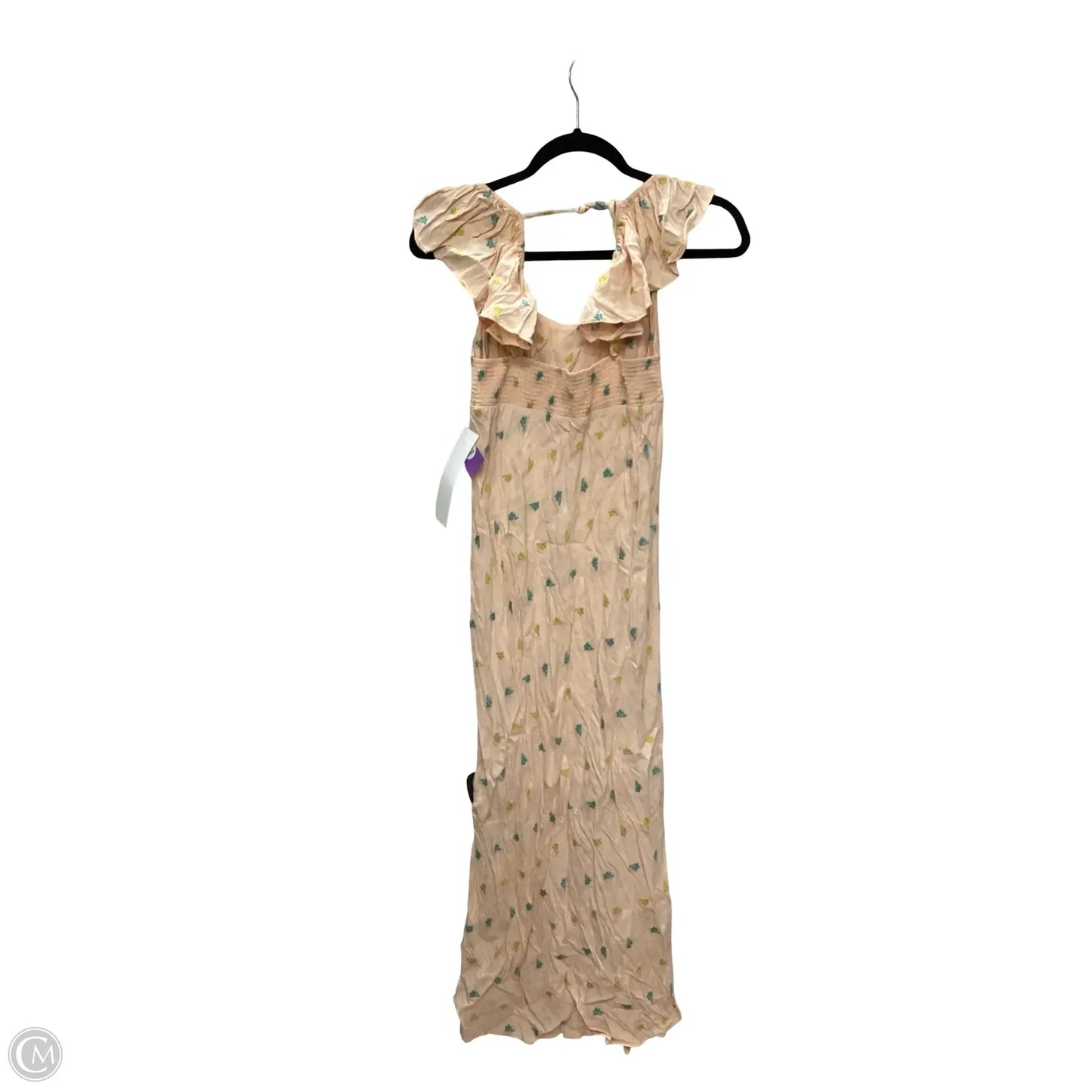 Dress Casual Midi By Anthropologie In Peach, Size: Xsp