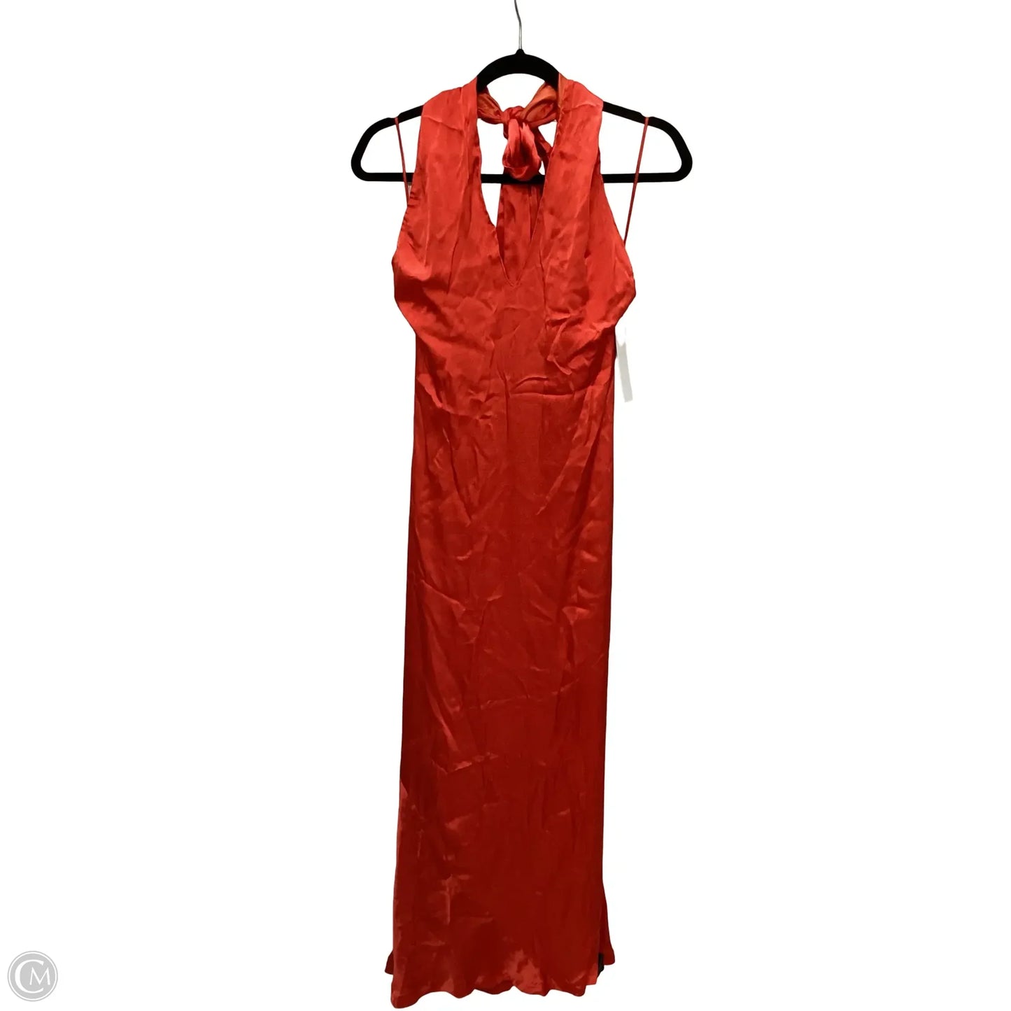 Designer Dress Party Long By Bardot In Orange, Size: S