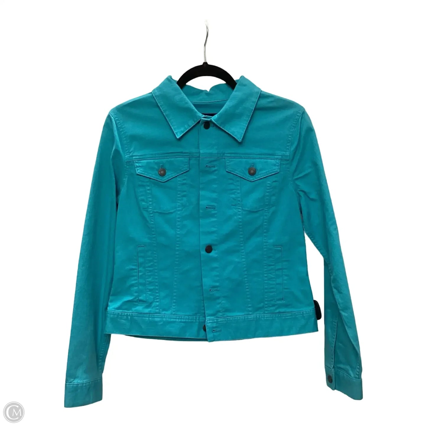 Jacket Denim By Talbots In Blue Denim, Size: S