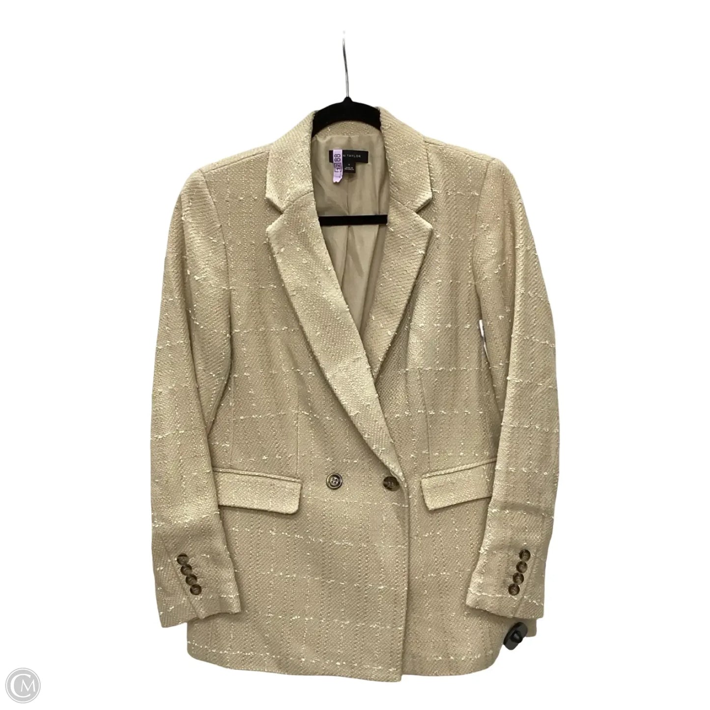 Blazer By Ann Taylor In Tan, Size: 6
