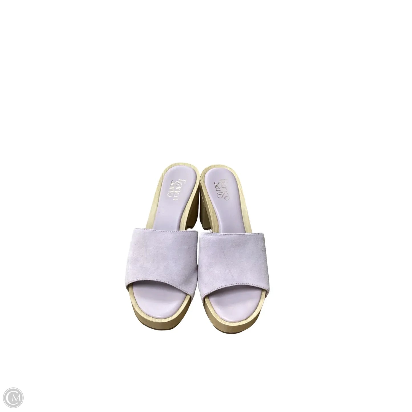 Sandals Heels Block By Franco Sarto In Purple, Size: 9.5