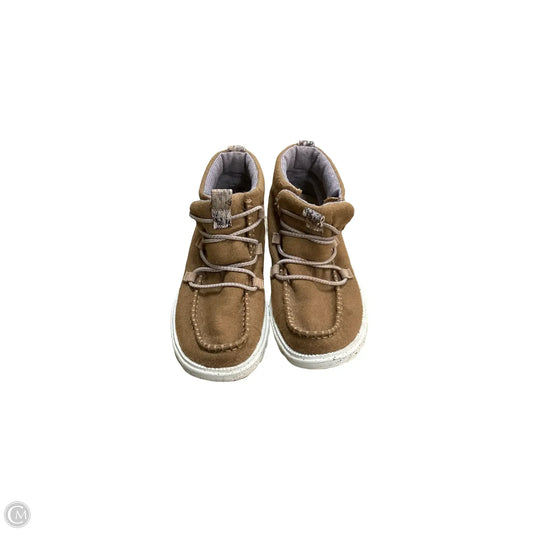 Shoes Sneakers By Hey Dude In Brown, Size: 8