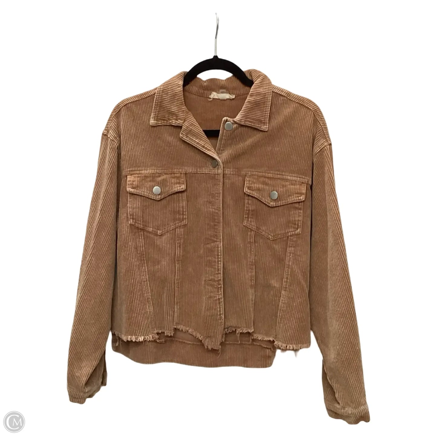 Jacket Shirt By Altard State In Orange, Size: S