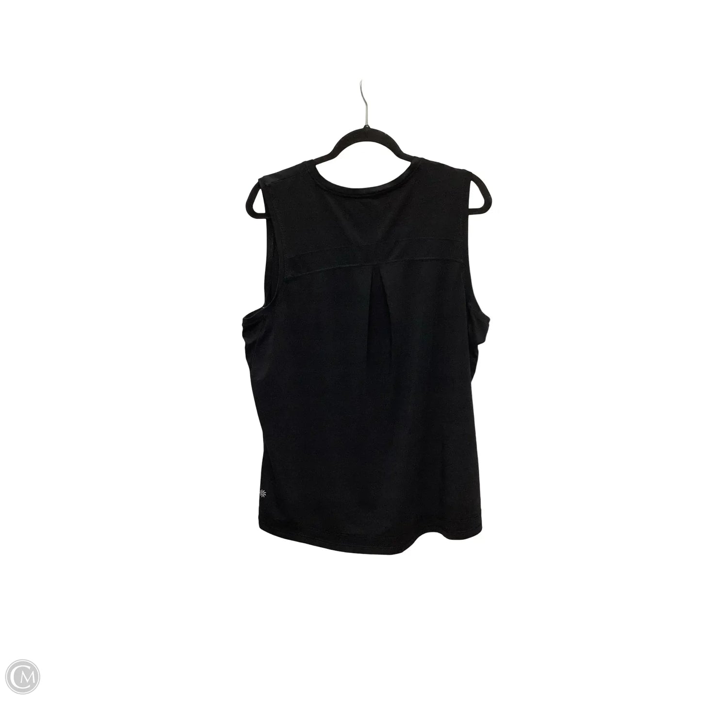 Athletic Top Short Sleeve By Athleta In Black, Size: Xl