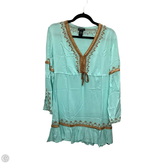 Dress Casual Short By Moda Intl In Teal, Size: S