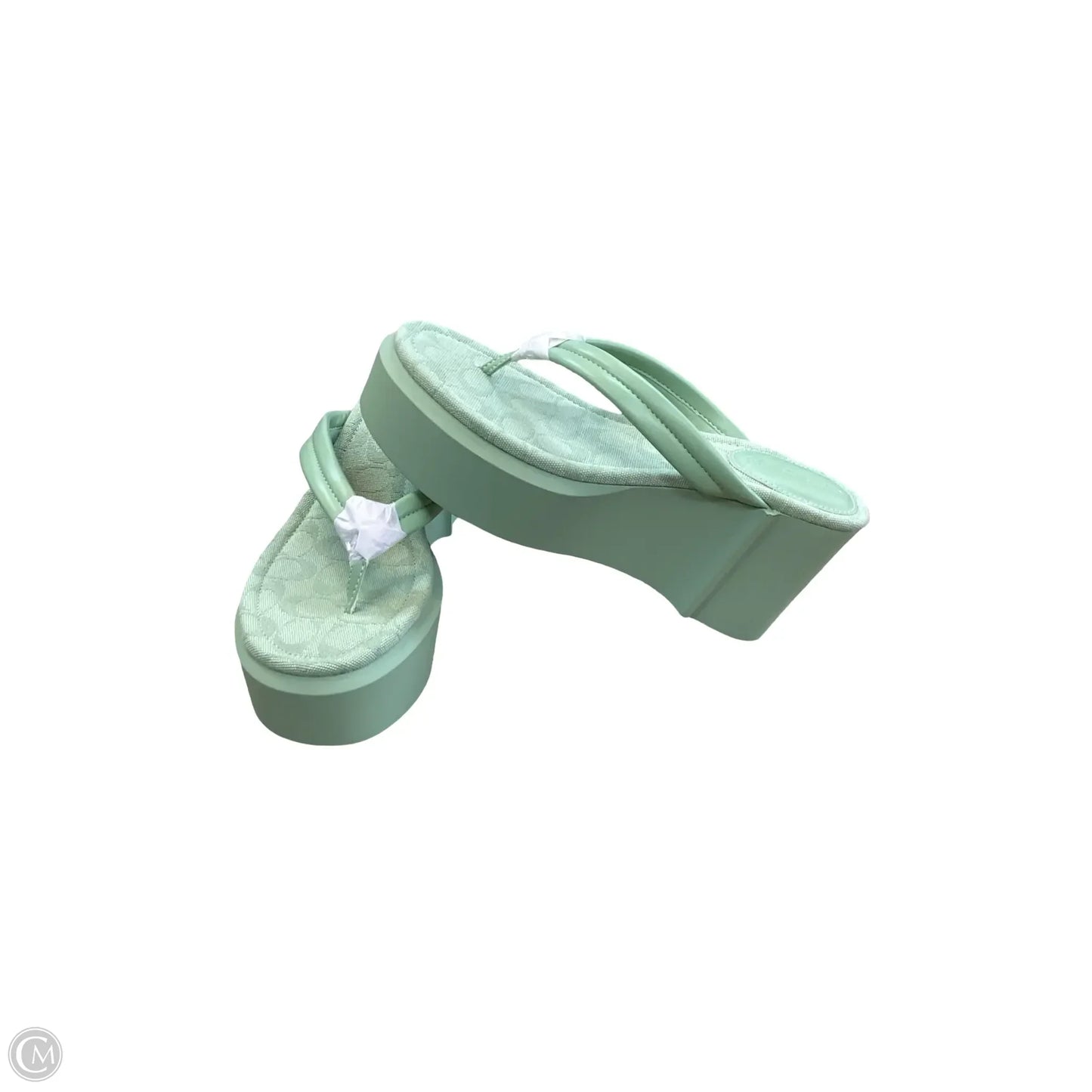 Sandals Designer By Coach In Green, Size: 10