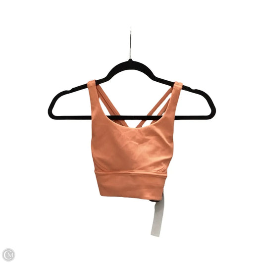 Athletic Bra By Lululemon In Orange, Size: 2