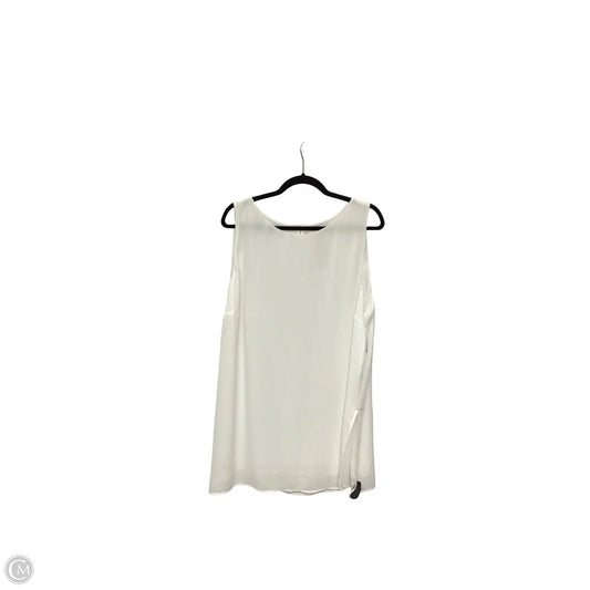 Blouse Sleeveless By Chicos In White, Size: 4